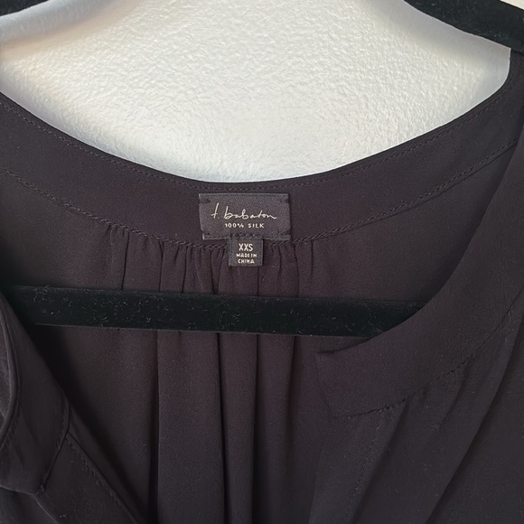 Aritzia T. Babaton 100% Silk Black Blouse, Size XXS - Picture 2 of 11